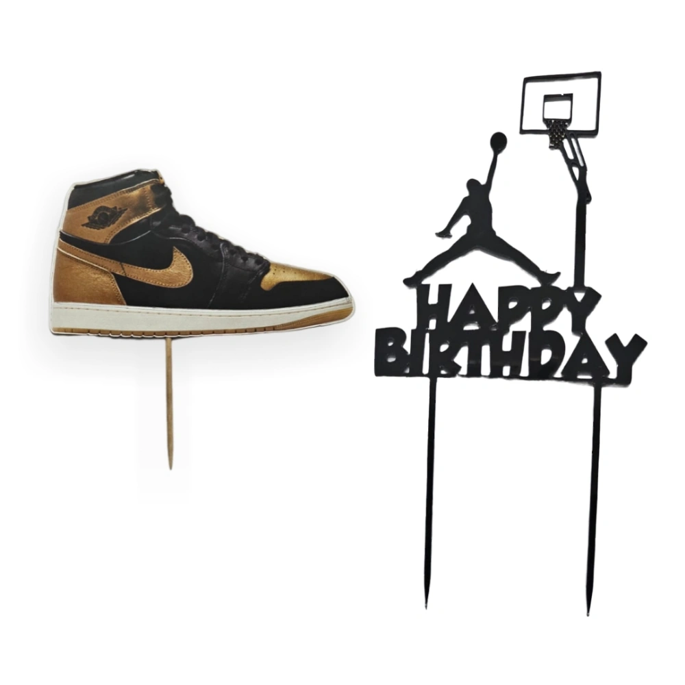 Air Jordan personalized cake topper for basketball fans